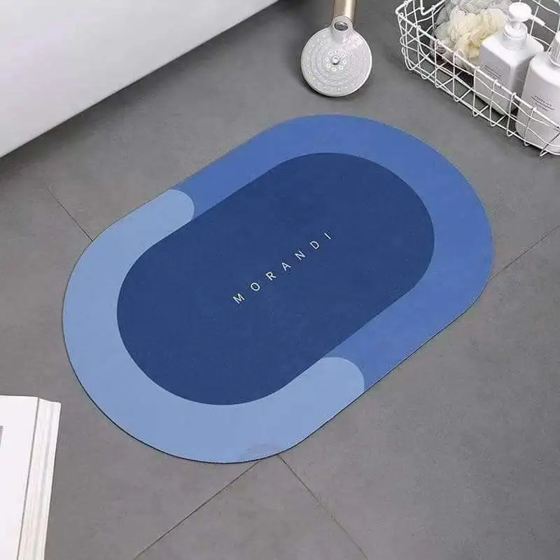 Non-Slip Bathroom Mat (Blue)