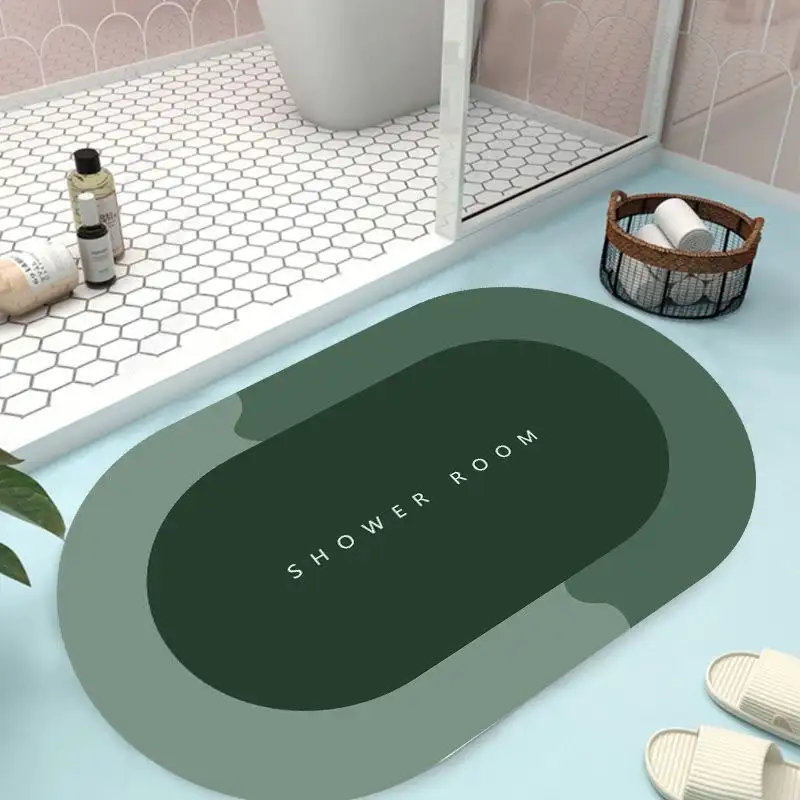 Non-Slip Bathroom Mat (Green)