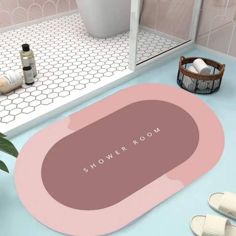 Non-Slip Bathroom Mat (Pink)